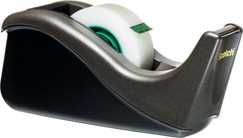 Dispenser da tavolo C38 per nastri Scotch - 19 mm x 33 mt - nero - Scotch Cancelleria e prodotti per ufficio/Archivio ufficio e accessori per scrivania/Accessori da scrivania e archiviazione/Portaoggetti e portablocchi da scrivania/Dispenser per nastro adesivo Eurocartuccia - Pavullo, Commerciovirtuoso.it