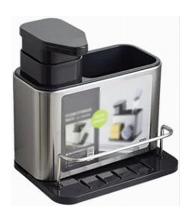 Dispenser Di Sapone Cucina Da Appoggio Manuale In Acciaio Contenitore Da 400 Ml