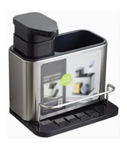 Dispenser Di Sapone Cucina Da Appoggio Manuale In Acciaio Contenitore Da 400 Ml