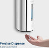 Dispenser di Sapone Liquido Automatico a Parete in Acciaio Inossidabile Lucido 700Ml