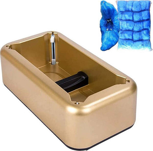 Dispenser-Distributore-Portatile-Automatico-Copriscarpe-Salva-Scarpe-Monouso