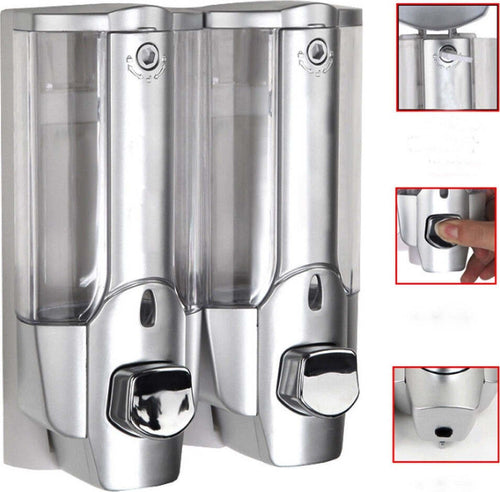 Dispenser Doppio Erogatore Sapone Manuale Dosatore Professionale A Muro 700 Ml Casa e cucina/Bagno/Accessori per il bagno/Dosatori e porta accessori/Dosatori per sapone liquido Trade Shop italia - Napoli, Commerciovirtuoso.it