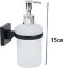 Dispenser Dosatore Erogatore Sapone Da Muro Parete Nero In Acciaio Vetro Bagno Casa e cucina/Bagno/Accessori per il bagno/Dosatori e porta accessori/Dosatori per sapone liquido Trade Shop italia - Napoli, Commerciovirtuoso.it