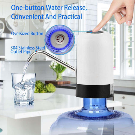 Dispenser Erogatore D'acqua Rubinetto Elettrico Per Boccioni Ricaricabile Usb Cucina > Dosatori Trade Shop italia - Napoli, Commerciovirtuoso.it