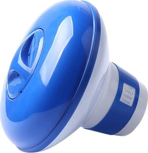 Dispenser galleggiante per pastiglie da 20 g di Cloro a flusso regolabile per Piscina Giardino e giardinaggio/Piscine vasche idromassaggio e accessori/Prodotti chimici e tester Ph/Dosatori La Zappa - Altamura, Commerciovirtuoso.it