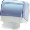 Dispenser per asciugamani in rotolo-fogli - 30x19 5x25 1 cm - plastica - bianco-azzurro trasparente - Mar Plast Commercio Industria e Scienza/Forniture sanitarie e igieniche/Prodotti di carta/Asciugamani di carta Eurocartuccia - Pavullo, Commerciovirtuoso.it