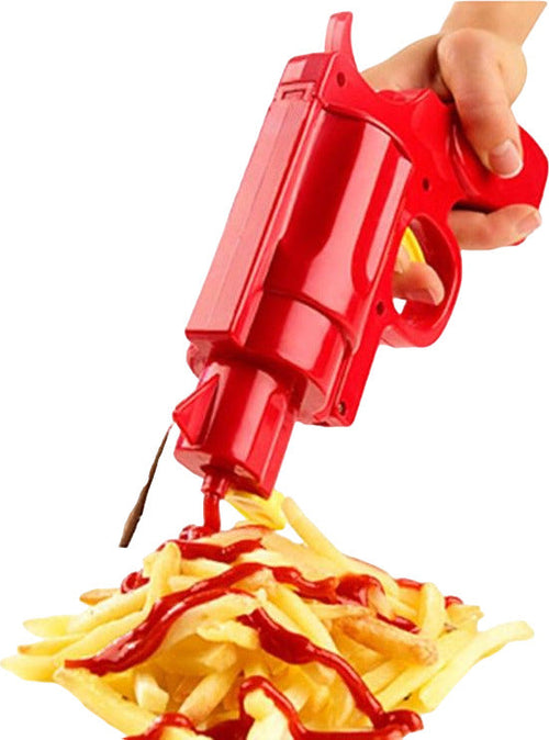 Dispenser per condimenti pistola rossa Casa e cucina/Organizzazione interni/Contenitori e barattoli da cucina/Dosatori e contenitori/Dosatori ed erogatori per condimenti Led Mall Home - Napoli, Commerciovirtuoso.it
