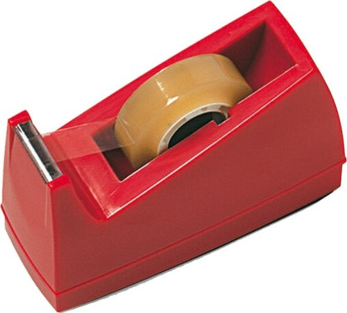Dispenser per nastro adesivo - 33 mt - rosso - Lebez Cancelleria e prodotti per ufficio/Archivio ufficio e accessori per scrivania/Accessori da scrivania e archiviazione/Portaoggetti e portablocchi da scrivania/Dispenser per nastro adesivo Eurocartuccia - Pavullo, Commerciovirtuoso.it