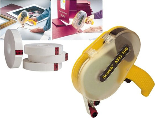 Dispenser per nastro biadesivo ATG 700 - impugnatura in plastica - trasparente - Scotch Cancelleria e prodotti per ufficio/Archivio ufficio e accessori per scrivania/Nastri colle elastici e graffette/Adesivi e colle/Colle Eurocartuccia - Pavullo, Commerciovirtuoso.it