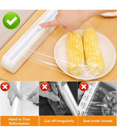 Dispenser Per Pellicola Trasparente Alimenti O Carta Alluminio Con Taglierino