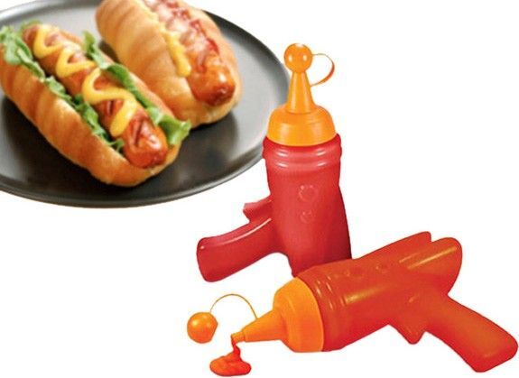 Dispenser per salse pistola spaziale Casa e cucina/Organizzazione interni/Contenitori e barattoli da cucina/Dosatori e contenitori/Dosatori ed erogatori per condimenti Led Mall Home - Napoli, Commerciovirtuoso.it
