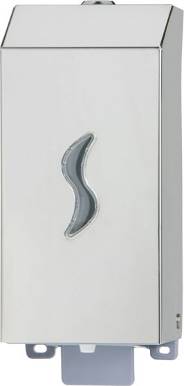 Dispenser per sapone liquido - 9 5x10 5x22 5 cm - capacitA' 0 5 L - acciaio inox - Medial International Casa e cucina/Bagno/Accessori per il bagno/Dosatori e porta accessori/Dosatori per sapone liquido Eurocartuccia - Pavullo, Commerciovirtuoso.it