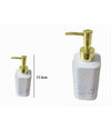 Dispenser Per Sapone Liquido Accessorio Bagno Arredo Bianco Oro Macchiato 59882