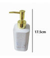 Dispenser Per Sapone Liquido Accessorio Bagno Arredo Bianco Oro Macchiato 59882