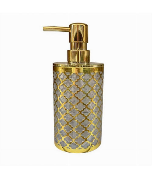 Dispenser Per Sapone Liquido Accessorio Bagno Oro Stile Barocco Dosatore 59103