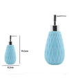 Dispenser Per Sapone Liquido Azzurro Lavorato Accessori Per Arredo Bagno 79942