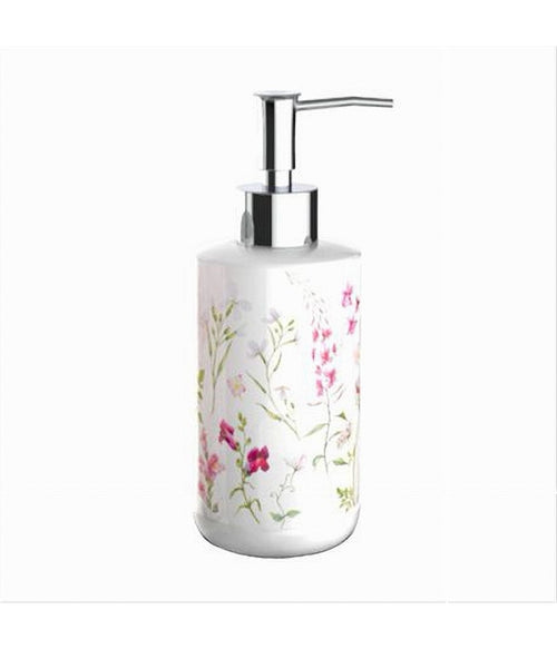 Dispenser Per Sapone Liquido Con Fiori Accessorio Portasapone Arredo Bagno 69917