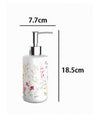 Dispenser Per Sapone Liquido Con Fiori Accessorio Portasapone Arredo Bagno 69917