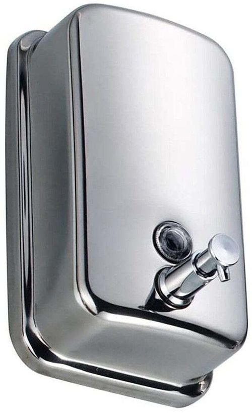 Dispenser per sapone o gel igienizzante da muro, in acciaio inox 1000ml