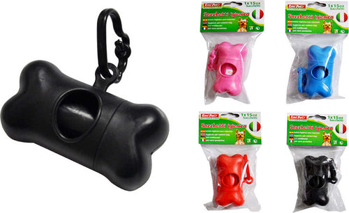 Dispenser-Porta-sacchetti-per-animali-a-forma-di-osso-15-Sacchetti-Inclusi-Assortito-Ledlux