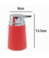 Dispenser Porta Sapone Liquido Accessori Arredo Da Bagno Rosso In Plastica 69941