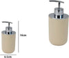 Dispenser-Porta-Sapone-Liquido-Beige-Silver-Per-Ricambio-Accessori-Bagno-79880
