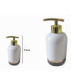 Dispenser Porta Sapone Liquido Bianco Riga Bassa Dorata Nera Arredo Bagno 59867
