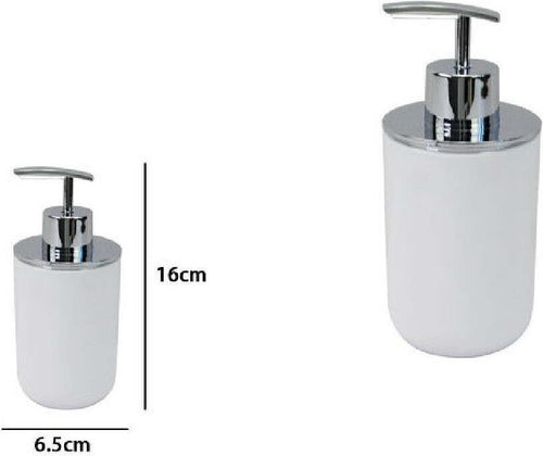 Dispenser Porta Sapone Liquido Bianco Silver Per Ricambio Accessori Bagno 79862 Casa, arredamento e bricolage > Accessori Bagno > Dispenser Sapone Trade Shop italia - Napoli, Commerciovirtuoso.it