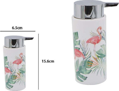 Dispenser Porta Sapone Liquido Cilindrico In Plastica 15,6 Cm Fenicotteri 69963 Casa, arredamento e bricolage > Accessori Bagno > Dispenser Sapone Trade Shop italia - Napoli, Commerciovirtuoso.it