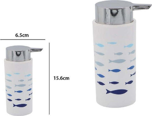 Dispenser Porta Sapone Liquido Cilindrico Pesciolini In Plastica 15,6 Cm 69880 Casa, arredamento e bricolage > Accessori Bagno > Dispenser Sapone Trade Shop italia - Napoli, Commerciovirtuoso.it