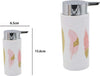 Dispenser-Porta-Sapone-Liquido-Cilindrico-Piume-Bianco-In-Plastica-15,6cm-69798