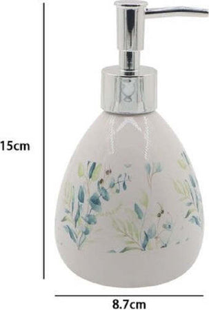 Dispenser-Porta-Sapone-Liquido-Fiori-Foglie-Portasapone-Accessorio-Bagno-87049