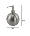 Dispenser Porta Sapone Liquido Portasapone Metallo Satinato Sfera Elegante 69458