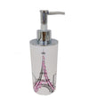 Dispenser Porta Sapone Liquido Scritta Paris Accessorio Arredo Per Bagno 87039