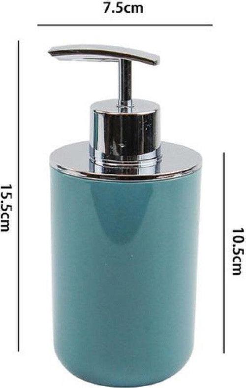 Dispenser Porta Sapone Liquido Verde Petrolio Silver Per Ricambio Bagno 69473 Casa e cucina/Bagno/Accessori per il bagno/Dosatori e porta accessori/Dosatori per sapone liquido Trade Shop italia - Napoli, Commerciovirtuoso.it