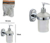 Dispenser Porta Sapone Liquido Vetro Satinato Fissaggio Parete Bagno Ovale 52011 Casa, arredamento e bricolage > Accessori Bagno > Dispenser Sapone Trade Shop italia - Napoli, Commerciovirtuoso.it