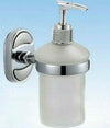 Dispenser Porta Sapone Liquido Vetro Satinato Fissaggio Parete Bagno Ovale 52011 Casa, arredamento e bricolage > Accessori Bagno > Dispenser Sapone Trade Shop italia - Napoli, Commerciovirtuoso.it