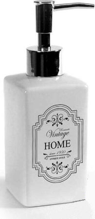 Dispenser Portasapone Liquido Dosatore Bagno 6x18cm Ceramica Vintage Home 749544 Casa e cucina/Bagno/Accessori per il bagno/Dosatori e porta accessori/Portasapone Trade Shop italia - Napoli, Commerciovirtuoso.it