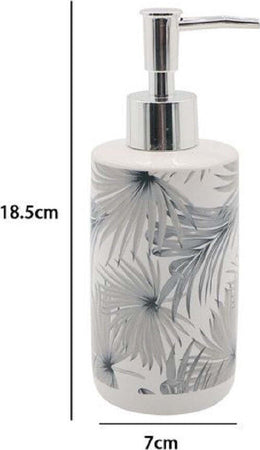 Dispenser Portasapone Liquido Stampa Tropicale Per Arredo Accessorio Bagno 87063 Casa e cucina/Bagno/Accessori per il bagno/Dosatori e porta accessori/Dosatori per sapone liquido Trade Shop italia - Napoli, Commerciovirtuoso.it
