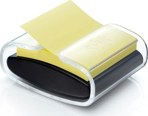 Dispenser Pro nero + 1 Post it Super Sticky Z Notes - PRO-B-1SSCY-R330 - 76 x 76 mm - giallo Canary - Post it Cancelleria e prodotti per ufficio/Carta blocchi e quaderni/Blocchi appunti taccuini e diari/Blocchetti memo adesivi Eurocartuccia - Pavullo, Commerciovirtuoso.it