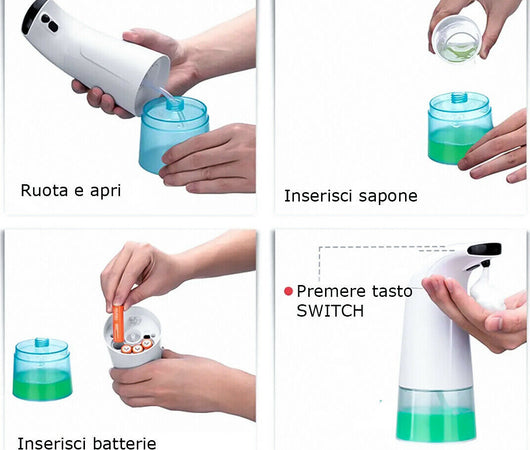 Dispenser-sapone-automatico-infrarossi-dosatore-sapone-liquido-sensore