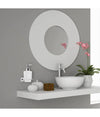Dispenser Sapone Cubico Da Muro In Acciaio Vetro Satinato 16cm Arredo Bagno 87215