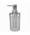 Dispenser Sapone Liquido Accessorio Bagno Argento Stile Barocco Dosatore 59106