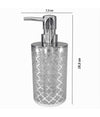 Dispenser Sapone Liquido Accessorio Bagno Argento Stile Barocco Dosatore 59106