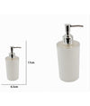 Dispenser Sapone Liquido Lavandino Bianco Lavorato Accessorio Arredo Bagno 10434