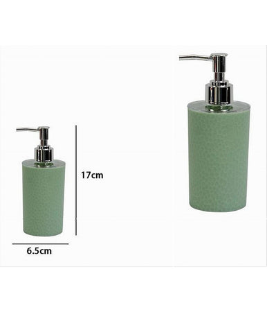 Dispenser Sapone Liquido Lavandino Verde Lavorato Accessorio Arredo Bagno 79785