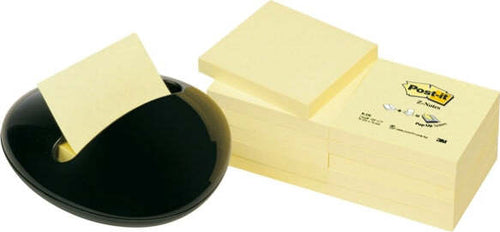 Dispenser Stone nero + 12 ricariche Post it Z Notes giallo Canary - PBL-B12Y - 76 x 76 mm - 100 fogli - Post it Cancelleria e prodotti per ufficio/Carta blocchi e quaderni/Blocchi appunti taccuini e diari/Blocchetti memo adesivi Eurocartuccia - Pavullo, Commerciovirtuoso.it