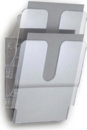 Display da parete Flexiplus - 2 tasche A4 - trasparente - Durable Cancelleria e prodotti per ufficio/Archivio ufficio e accessori per scrivania/Accessori da scrivania e archiviazione/Portabrochure Eurocartuccia - Pavullo, Commerciovirtuoso.it