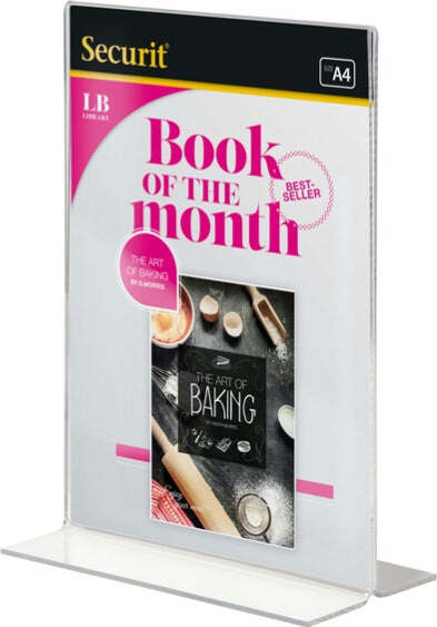 Display PortamenU' a T - A4 - Securit Cancelleria e prodotti per ufficio/Archivio ufficio e accessori per scrivania/Accessori da scrivania e archiviazione/Portabrochure Eurocartuccia - Pavullo, Commerciovirtuoso.it