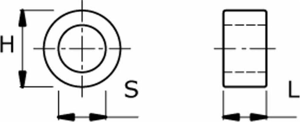 Distanziale h=51 l=13,4 Confezione da 2pz